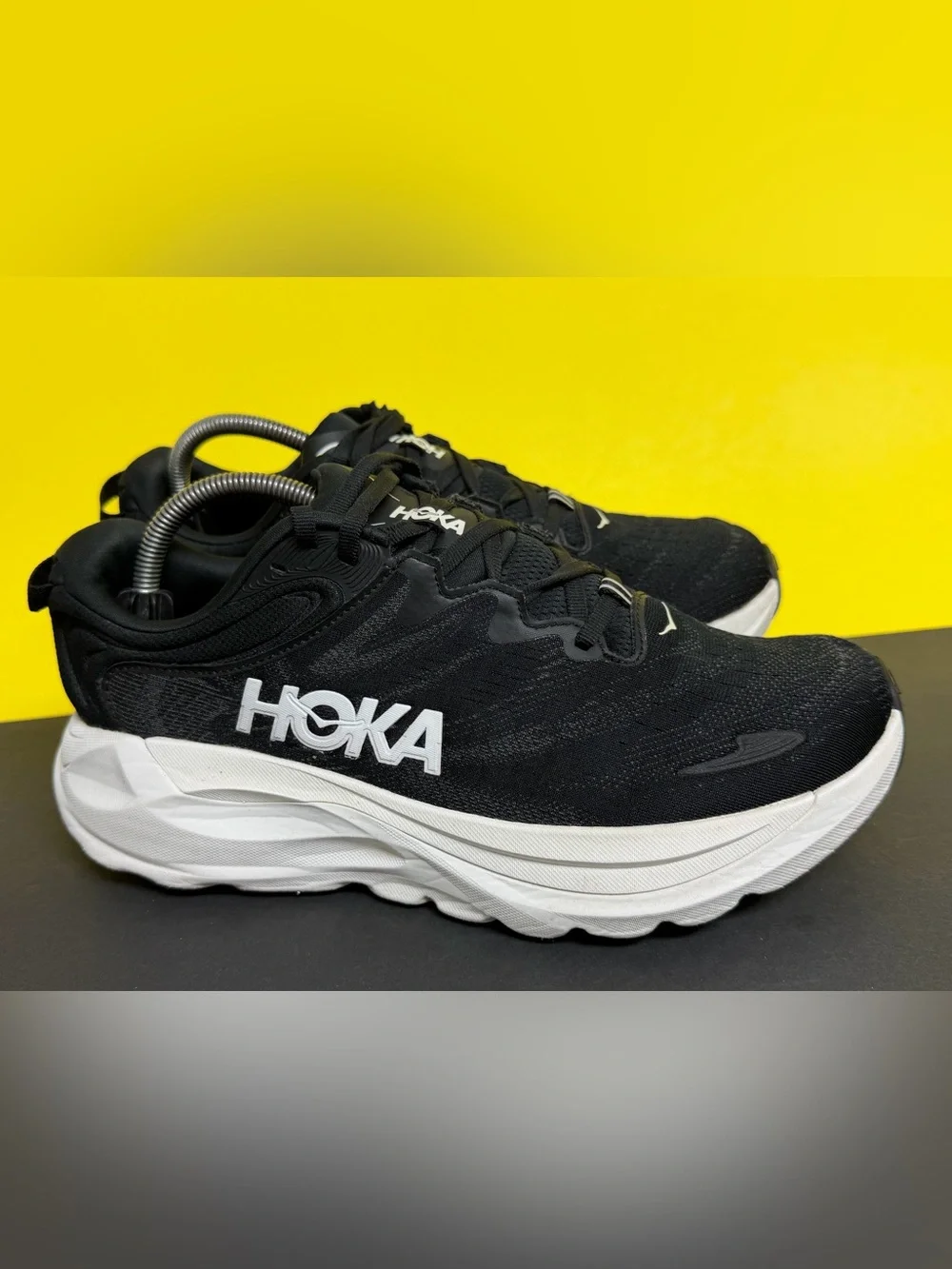 Hoka One One Gaviota 6 Women’s Size 9.5D WIDE Black White Running Shoes
